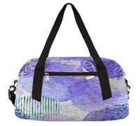 Bolsa de lona de baile para niñas con textura de pétalos de flores coloridas, púrpura para niños, pequeña durante la noche, fin de semana, bolsa de viaje, bolsa de deporte de gimnasia, Textura