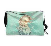 Bolsa de lona de cuero de unicornio sagrado para hombre, mujer, niños y niñas, unicornio místico fin de semana, bolsa de gimnasio durante la noche, bolsa de viaje, bolso cruzado de un solo hombro,