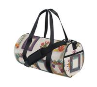 Bolsa de lona de gimnasio para hombres y mujeres, marcos bohemios y florales