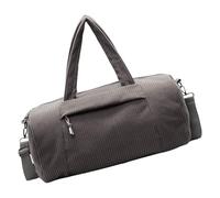 Bolsa de lona de pana espaciosa y ligera, bandolera de hombro, bolsa deportiva funcional para fitness, viajes, gimnasio de pana funcional, Gray