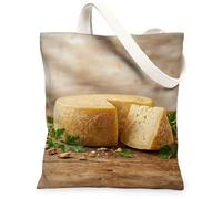 Bolsa de lona de queso para mujer, rústica, natural, madera de perejil, cosecha, amarillo, lavable, reutilizable, estética, ideas, Amarillo, 13x15 Inch