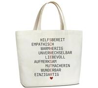 Bolsa de lona de regalo para hermanas, bolsa de tela grande de algodón, bolso de la compra, bolso de la compra para mujeres, regalo para mejores hermanas para cumpleaños, Navidad, mejor amiga regalos