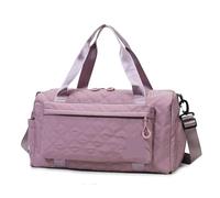 Bolsa de Lona de Viaje con Bolsillo Frontal for Mujer, Bolso de Gimnasio, Bolsos de Hombro for Llevar en Fin de Semana, Equipaje de Mano Impermeable, Bolsa de Cabina de Aeropuerto(Dark Purple)