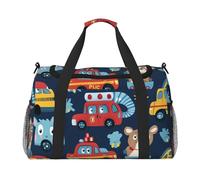 Bolsa de lona de viaje con diseño de animales de policía para hombre, mujer, ligera, para entrenamiento, vacaciones