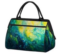 Bolsa de lona de viaje con pintura artística abstracta para mujeres, hombres, niños, niñas, fin de semana, bolsa de viaje de 24 L para deportes, gimnasio, yoga, color, Big, Organizador de bolsas