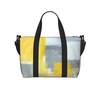 Bolsa de lona de viaje con pintura de arte abstracto, bolsa de mano para hombres, bolsa de fin de semana, bolsa deportiva para gimnasio, Negro -, Talla única