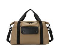 Bolsa de lona de viaje, deportiva, gimnasio, bolsa de transporte para fines de semana, bolsas de equipaje impermeables para mujeres y mujeres, para fin de semana durante la noche, Khaki, Mass Beauty