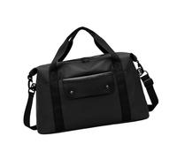 Bolsa de lona de viaje, deportiva, gimnasio, bolsa de transporte para fines de semana, bolsas de equipaje impermeables para mujeres y mujeres, para fin de semana durante la noche, Black, Mass Beauty
