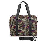 Bolsa de lona de viaje para atletas de baloncesto para mujeres y hombres, camuflaje abstracto bosque camuflaje fin de semana bolsas de noche 32 L bolsa de mano grande bolsa de cabina para deportes,