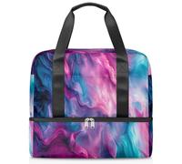 Bolsa de lona deportiva colorida con patrón de arte abstracto para mujeres, hombres, niños y niñas, 21 litros, para fin de semana, para viajes, gimnasio, yoga, color, Big, Organizador de bolsas