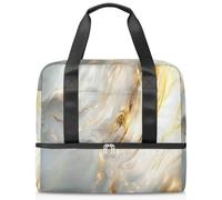 Bolsa de lona deportiva con diseño abstracto de mármol para mujeres, hombres, niños y niñas, 21 L, para fin de semana, para viajes, gimnasio, yoga, color, Big, Organizador de bolsas