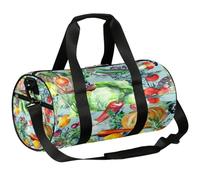 Bolsa de lona deportiva con diseño de acuarela y verduras, bolsa de lona ligera para el hombro, bolsa de viaje para hombres y mujeres (verduras), Verduras de acuarela, 17.6(L) x 9(W) x 9(H) inch