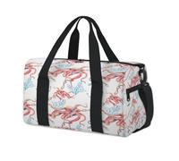 Bolsa de lona deportiva con diseño de ancla de pulpo, bolsa de fin de semana, bolsa de viaje casual, para viajes, gimnasio, para niños, niñas, niños, mujeres y hombres
