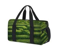 Bolsa de lona deportiva con diseño de árbol de jardín geométrica para fin de semana, bolsa de viaje informal, para viajes, gimnasio, para niños, niñas, niños, mujeres y hombres