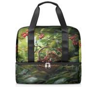 Bolsa de lona deportiva con diseño de bayas de ratón para mujeres, hombres, niños y niñas, 21 litros, para fin de semana, para viajes, gimnasio, yoga, color, Big, Organizador de bolsas