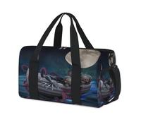 Bolsa de lona deportiva con diseño de calavera de pulpo, para fin de semana, para la noche, para viajes, gimnasio, para niños, niñas, mujeres, hombres