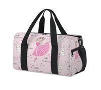Bolsa de lona deportiva con diseño de conejo para niña, para fin de semana, para la noche, para viajes, gimnasio, para niños, niñas, mujeres y hombres