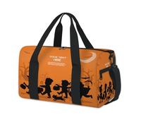Bolsa de lona deportiva con diseño de Happy Halloween para fin de semana, bolsa de viaje, gimnasio, bolsa de lona para niños, niñas, niños, mujeres y hombres