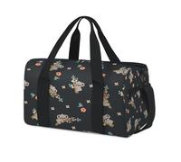 Bolsa de lona deportiva con diseño de koala con diseño floral de koala, para fin de semana, para la noche, para viajes, gimnasio, para niños, niñas, niños, mujeres y hombres
