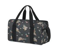 Bolsa de lona deportiva con diseño de koala con flores divertidas para fin de semana, bolsa de viaje, gimnasio, bolsa de lona para niños, niñas, niños, mujeres y hombres