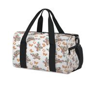 Bolsa de lona deportiva con diseño de mariposas y koala, para fin de semana, para la noche, informal, viajes, gimnasio, para niños, niñas, mujeres y hombres