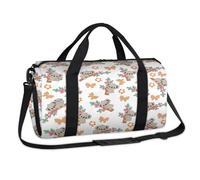 Bolsa de lona deportiva con diseño de mariposas y koala, para fin de semana, para viajes, gimnasio, equipaje para niños, niñas, niños, mujeres y hombres