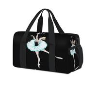 Bolsa de lona deportiva con diseño de niña de ballet, bolsa de fin de semana, bolsa de viaje casual, para viajes, gimnasio, para niños, niñas, niños, mujeres y hombres