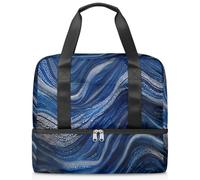 Bolsa de lona deportiva con diseño de puntos artísticos para mujeres, hombres, niños y niñas, 21 L, para fin de semana, para viajes, gimnasio, yoga, color, Big, Organizador de bolsas