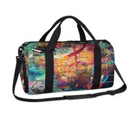 Bolsa de lona deportiva con notas de instrumentos musicales, bolsa de lona para fin de semana, bolsa de viaje, gimnasio, equipaje, bolsa de lona para niños, niñas, niños, mujeres y hombres