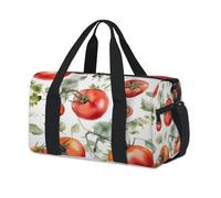Bolsa de lona deportiva con patrón de tomate, bolsa de fin de semana, bolsa de viaje casual, para viajes, gimnasio, para niños, niñas, niños, mujeres y hombres