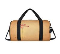 Bolsa de lona deportiva con pintura de tinta japonesa vintage con compartimento para zapatos, bolsas japonesas para fin de semana, viajes, gimnasio, organizador de equipaje para mujeres, hombres