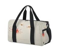 Bolsa de lona deportiva con pintura tradicional japonesa para niños, niñas, niños, mujeres, hombres, bolsa de viaje para fin de semana, bolsa de viaje informal para llevar al gimnasio
