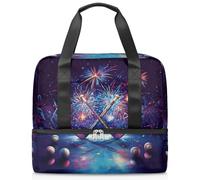 Bolsa de lona deportiva de hockey para mujeres, hombres, niños y niñas, 21 L, para fin de semana, para viajes, gimnasio, yoga, color, Big, Organizador de bolsas