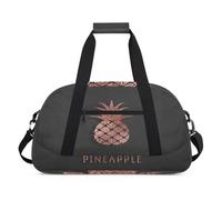 Bolsa de lona deportiva de piña para mujeres y hombres, patrón de piña, 24 L, bolsa de fin de semana, bolsa de viaje, gimnasio, para niños y niñas, color, 24 L, Organizador de bolsas