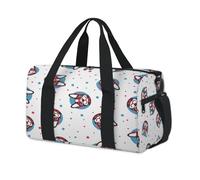 Bolsa de lona deportiva divertida con diseño de perros para fin de semana, bolsa de viaje casual, para viajes, gimnasio, para niños, niñas, niños, mujeres y hombres