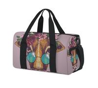 Bolsa de lona deportiva divertida con diseño de vaca, para fin de semana, para la noche, viajes, gimnasio, para niños, niñas, niños, mujeres y hombres