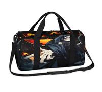 Bolsa de lona deportiva para fin de semana o noche de Halloween, diseño de murciélago, fantasmas, calaveras, bolsa de lona para viajes, gimnasio, equipaje, para niños, niñas, niños, mujeres y hombres