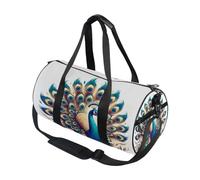 Bolsa de lona deportiva para gimnasio, viajes, un hermoso equipaje de pavo real para hombres y mujeres, Un hermoso pavo real, Talla única
