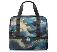 Bolsa de lona deportiva para mujeres, hombres, niños, Kirls, arte de color, mármol abstracto, 21 L, bolsas de fin de semana, bolsa de noche separada para viajes, gimnasio, yoga, color, 21L,