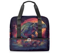 Bolsa de lona deportiva para mujeres, hombres, niños, Kirls, coche explosivo de dinosaurio, galaxia, 21 L, bolsas de fin de semana, bolsa de noche separada para viajes, gimnasio, yoga, color, 21L,