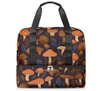 Bolsa de lona deportiva para mujeres, hombres, niños, Kirls, plantas, hongos, 21 L, bolsas de fin de semana, bolsa de noche separada para viajes, gimnasio, yoga, color, 21L, Organizador de bolsas