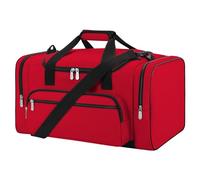 Bolsa de lona deportiva para viajes y gimnasio, Rojo -, 22"