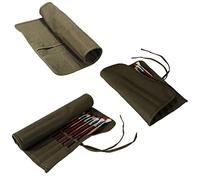 Bolsa de lona enrollable para pinceles de pintura, 30 ranuras, bolsa enrollable para pinceles de pintura, estuche de pinceles de pintura acrílica para artistas, estuche para pinceles de acuarela,