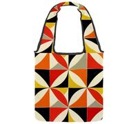 Bolsa de lona estética de pavo real con plumas y flores, bolsa de tela reutilizable mediana para mujeres, profesores, enfermeras, Multicolor 08, 14.1x14.9in/36x38cm