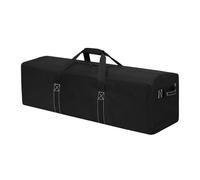 Bolsa de lona grande para viajes, camping, bolsa de lona grande, bolsa de almacenamiento de equipos deportivos con 2 asas laterales, Black, 42 pulgadas, Bolsa de lona grande