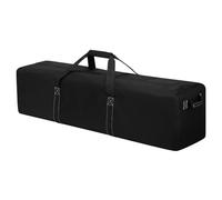 Bolsa de lona grande para viajes, camping, bolsa de lona grande, bolsa de almacenamiento de equipos deportivos con 2 asas laterales, Black, 52 inch, Bolsa para tienda de camp