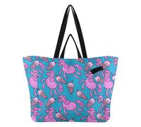 Bolsa de lona gruesa para cocina, bolsa de compras para mujer, regalo de despedida de soltera, patrón de bestia con cuernos brillantes