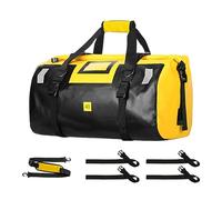 Bolsa de lona impermeable | Mochila seca impermeable de 40 L | Bolsas de sillín resistentes y bolsas de lona secas para natación, camping, viajes y gimnasio, y equipo ligero impermeable, Amarillo