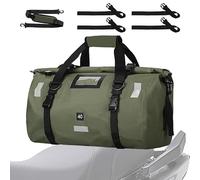 Bolsa de lona impermeable | Mochila seca impermeable de 40 L | Bolsas de sillín resistentes y bolsas de lona secas para natación, camping, viajes y gimnasio, y equipo ligero impermeable, Verde militar