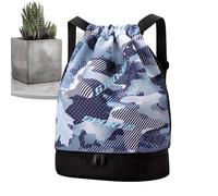 Bolsa de Lona Ligera - Bolsa Deportiva con Compartimento de Zapatos y separación Seca/húmeda | Bolso de Hombro versátil para Senderismo, fútbol, Baloncesto, Voleibol, natación, Baile y Entrenamiento